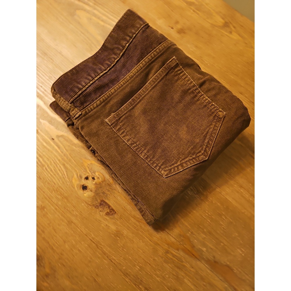 J.Crew Flex Slim Corduroy Pants Brown 33x32 Mens Trousers Brown Slim Fit